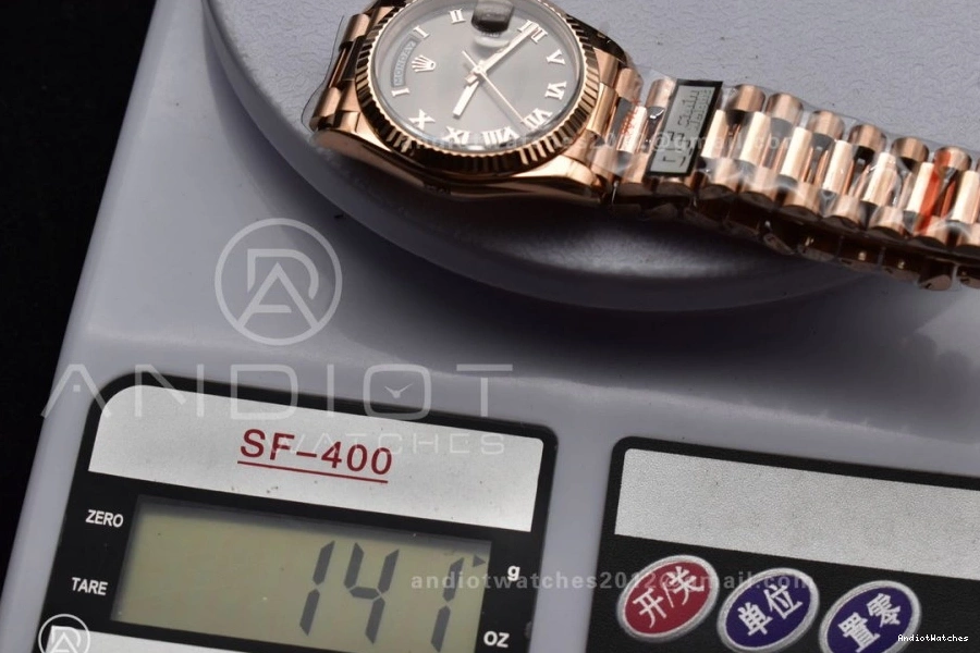 DayDate (Gain Edition Popular 36 President Dial Grey Steel Roman 673 904L V5 Best vr3255 Weight) QF Bracelet on RG 0114